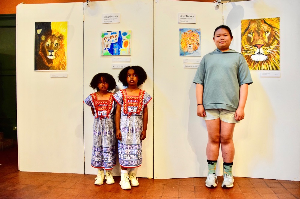 Young Artists Competition winners, left to right: Untitled
Massimiliano Pesce, aged 11; 